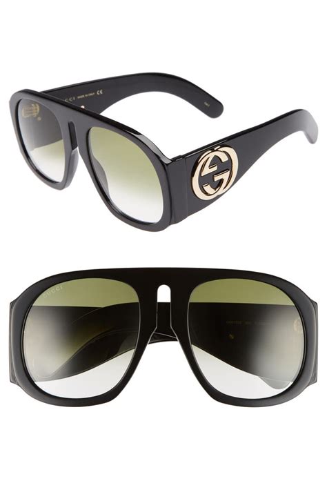 57mm round sunglasses gucci|Gucci 57mm designer sunglasses.